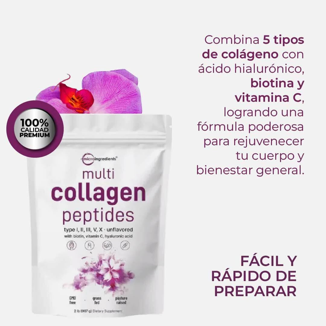 ESPECTACULAR Suplemento Multi Colágeno: Belleza y Bienestar Desde el Interior 💜🤩