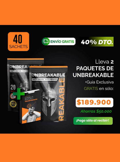 UNBREAKABLE: NADA TE DERRUMBA, SÓLO TE FORTALECES 😎